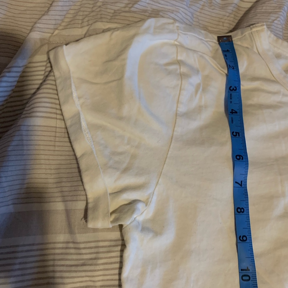 Designer embroidered white tee Maison Labiche Paris Medium snow bunny rare tee - Picture 6 of 7